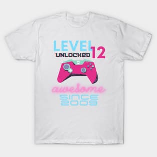 Level 12 Unlocked Awesome 2009 Video Gamer T-Shirt
